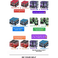 Twin Pack Bundle Halls XS Sugar Free Candy [Blueberry/Mentholyptus/Watermelon/Lemon Mint/Cola Chill]