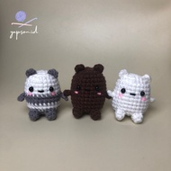 GANTUNGAN Yepson - We Bare Bears Knit Keychain Amigurumi We Bare Bears Keychain Crochet