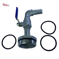 Prettyia Drum Faucet Rain Barrel Faucet G2" 304 Stainless Steel Dn50 58mm Leakproof Replacement Barr