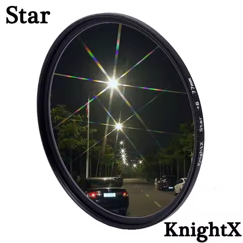 KnightX Star Line 52MM 55MM 58MM 67MM 77MM Camera Lens Filter For canon eos sony nikon set 1200d 200
