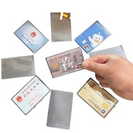 Matte โปร่งใส Anti-Magnetic ผู้ถือบัตรบัญชีธนาคาร Identityสมาชิกสังคม Security Card Sleeve สุขภาพประกันภัยกรณีบัตร