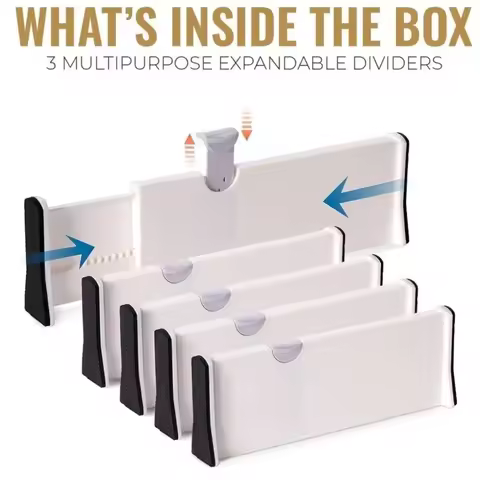 Plastic Drawer Organizer Divider Household Storage Telescopic Compartment Baffle Partition Classific
