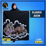 Sarung Lukis Motif Wayang Bali Aksara Jawa Koran Batik Tulis Mahda Pekalongan Santriwati Madura Aqil