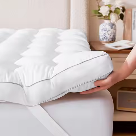 3 Inch Memory Foam Mattress Topper for Back Pain Relief, Breathable Soft Supportive Bed Pad, 75x54x3