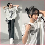 Pario Women's Oversized Sporty T-Shirt Number 7 | Korean Style Fashion Jersey Premium Material | Uni