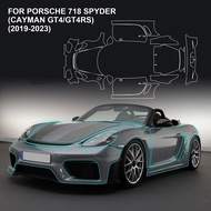 For Porsche 718 Spyder Cayman GT4 GT4RS 2019-2023 Car Headlight Film Car Mirror Cover Film TPU Prote
