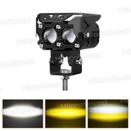 Lampu tembak Motor Mobil LED Laser D2 D3 transformer 2 Warna Putih Kuning 6 MATA 2 mata 4 Mata Lampu
