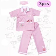 Veterinary Nurse Costume for Kids Girl Animal Doctor Career uniform Children Fancy Clothes with Toys