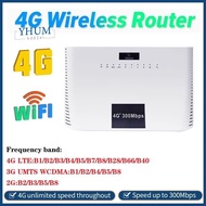 H305 4G LTE CAT4 Router 300Mbps with SIM Card Slot+Voice Phone Port+4XRJ45 Network Port WiFi Router Support B28