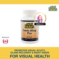 natural Factors Lutein 40mg Plus for Vision Health (60 softgels)