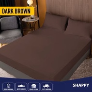 COTTON BEDSHEET FITTED BEDSHEET PLAIN BEDSHEET SINGLE SUPER SINGLE QUEEN KING CADAR