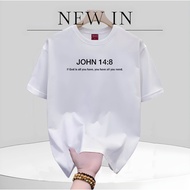MACHONORIN SHOP PRINT TSHIRT BIBLE VERSE JHON 14 FOR MEN AND WOMEN