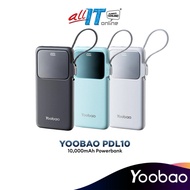 YooBao PDL10 10000mAh Built-in Cable PowerBank - Thinner and Fast Charging