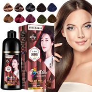 【Fast and Free Delivery】 Hair Dye Shampoo Natural Hair Dye Covering Gray Hairs Shampoo Permanent No Side Effects Quick Color Hairs Hair Color