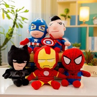 Spider Man Plush Toys Marvel Superman Batman Iron Man Dolls Children's Cartoon Movie Plushie 27cm Pendant Doll