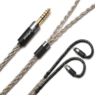 GUCraftsman 0.78mm 2Pin 6N Single Crystal Silver 2.5mm/4.4mm Balance Earphone Upgrade Cable for Orio