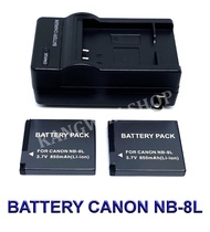 NB-8L \ NB8L แบตเตอรี่ \ แท่นชาร์จ \ แบตเตอรี่พร้อมแท่นชาร์จสำหรับกล้องแคนนอน Battery \ Charger \ Ba