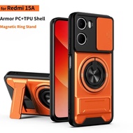 Luxury Rugged Armor Phone Case for Redmi 15A 15C 15 171/169MM A7 Pro A5 Note 15 Pro Plus POCO C85X C