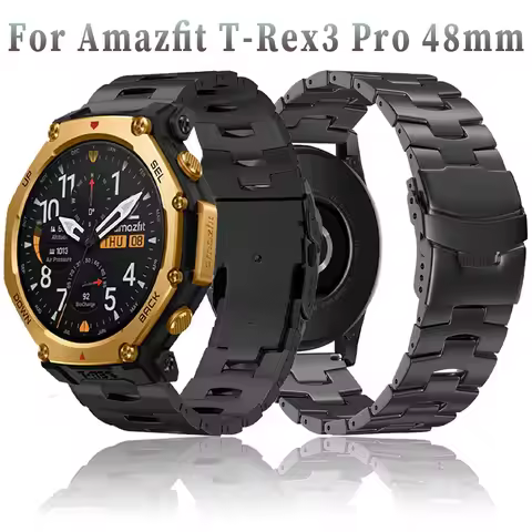 22mm Oracle Titanium Strap For Amazfit T-Rex3 Pro 48mm Balance 2 Bip 6 Helio Comfortable Bracelet Hu