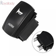 #ROYALLADY#Rocker Switch 12V/24V 5Pin ABS Black Speaker Push Button On Off Switch