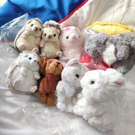 減價$500@8 超平清 日本 Sunlemon fluffies 公仔 刺蝟 章魚 兔 貓