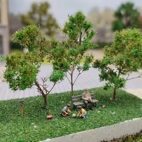 5PCS Realistic Miniature Sea Foam Model Trees Thorny Quinoa Vegetation Artificial Bush For Diorama R