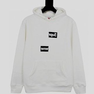 Supreme CDG Split Box Logo 錯位拼接加絨衛衣帽衫