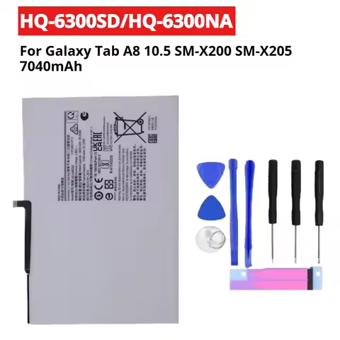 HQ-6300SD/HQ-6300NA 7040mAh Replacement Battery For Samsung Galaxy Tab A8 10.5 SM-X200 SM-X205 Table