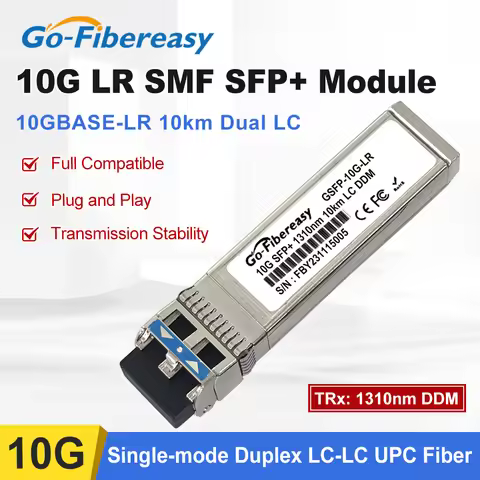 10G LR 10km SFP Transceiver Module SMF 1310nm Duplex LC SFP+ Fiber Optical Module For Cisco SFP-10G-