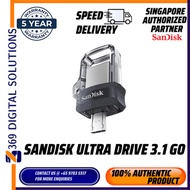 Ultra Dual Drive  m3.0 Flash Drive  micro USB 3.0 (SDDD3)  (5Yr Warranty)-SanDisk
