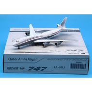 XX40162 Alloy Collectible Plane Gift JC Wings 1:400 Qatar Amiri Flight Boeing B747-8(BBJ) Diecast Ai