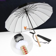 Kurosaki Ichigo Katana Umbrella Long UV Blocking Black Parasol Anime Bleach Aizen Sousuke Samurai Sw