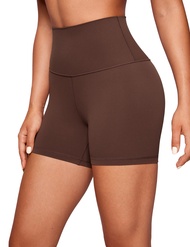 CRZ YOGA Womens Butterluxe Biker Shorts 4'' - High Waisted Booty Workout Volleyball Yoga Spandex