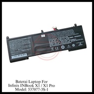 Baterai Battery Laptop Infinix Inbook X1 - X1 Pro Model: 537077-3S-1