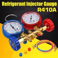 Blue+Red R410a R22 R134a R40 Manifold Gauge With Connector Refrigerant Device Pressure Gauge Refrigerant Filling Device High-precision