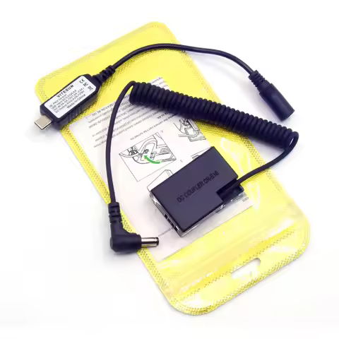 USB C 8.4V+DR-E18 LP-E17 Fake Battery Sprin Power Cable for Canon EOS RP 77D R10 250D 800D 850D 760D