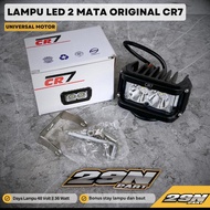 LAMPU DEPAN CR7 LED 2 TITIK WARNA BIRU IMPORT | MOTOR YAMAHA RX KING