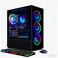 STGAubron Gaming Desktop, AMD Ryzen 5 PRO 2600-3.9G, 16G DDR4, 512G SSD, GeForce RTX 2060 6G GDDR6, 