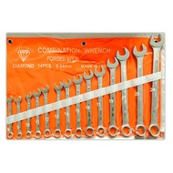 [SALES!] DIAMOND Combination Spanner Set 8mm - 24mm (14 Pcs)