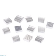 beste 12 Pcs Silver Aluminum Radiator Heatsink Heat Sink Cooling Kit 14x14x6mm