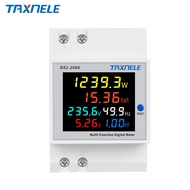 D52 2066 AC monitor 110V 220V 380V 100A Voltage Current Power Factor Active KWH Electric energy Freq