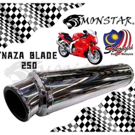 Custom Muffler Box EJM Racing EPOWER Std Exhaust Pipe Ekzos blade250 exzos tabung blade250r Blade 25