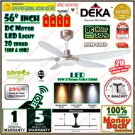 Deka Ceiling Fan With LED Light F5 DCL PRO Magnesium ((56 inches)) 20 speed Remote Control 5 Blades