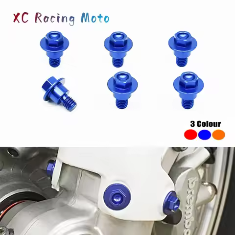 6PCS M6*12 Front Fork Guard Bolt Screw For Yamaha YZ65 YZ125 YZ250 YZ250F YZ450F YZ125X YZ250X YZ250