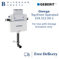Geberit Omega Concealed Cistern Top Front Operated 224.512.00.1 for 88cm Installation height