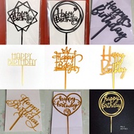 Acrylic Happy Birthday Cake Topper/ 亚克力生日快乐蛋糕插牌