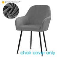FORCHEER Velvet Desk Chair Cover 1 Piece Stretch High Armrest Dining Chair Cover for Vanity Chair Ma