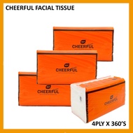 CHEERFUL FACIAL TISSUE (155MM X 175MM) 4PLY 360'S Per Pack