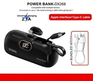 DOSEN Power Bank DX268 Iphone Equipped with Iphone Type-C Output Head (5000mAh)