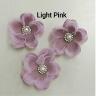 [3pcs, 6pcs] F103-Bunga 3D/ Handmade 3D Fabric Flowers (50mm)